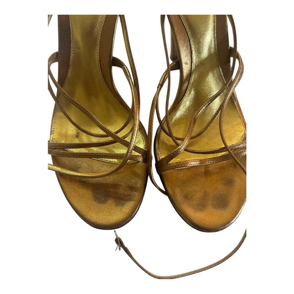 Sergio Rossi Gold Heels - Picture 6 of 7